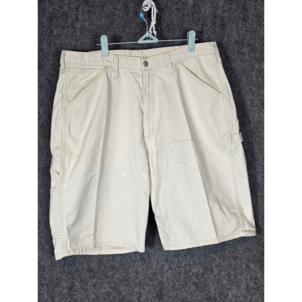 VTG Polo Jeans Co‎ Ralph Lauren Mens Painter Shorts 34 Cream Carpenter Utility